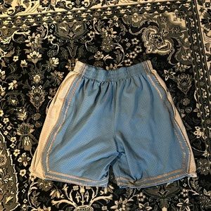 Handmade Blue & White Mens Basketball Shorts